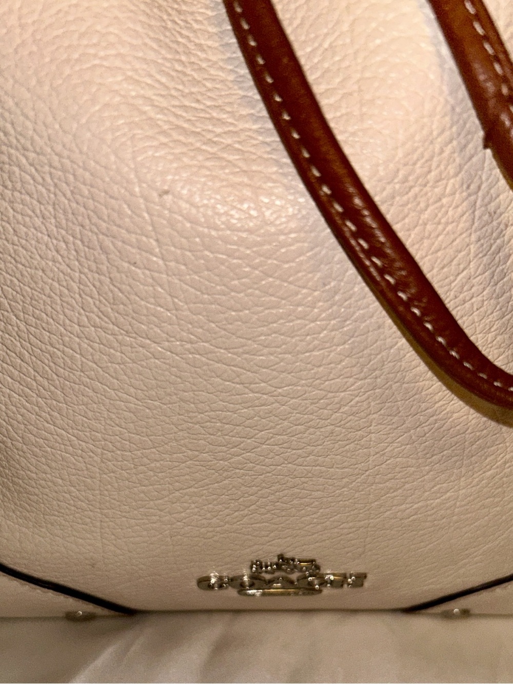 Coach Mickie Drawstring Spectator Bucket Bag.  Pebble Leather, EUC Vintage - Picture 4 of 12